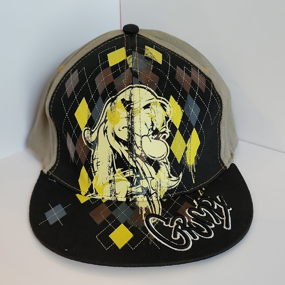 Grumpy  Cap  Fitted Stretch Graffiti Snow White Walt Disney Parks